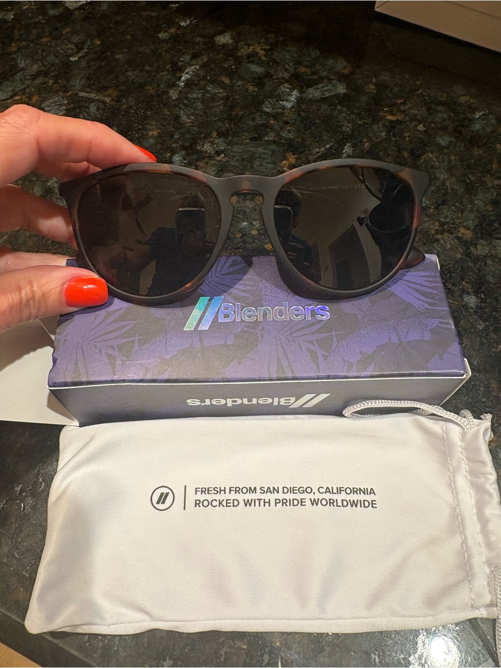 Blenders Men’s Polarized Sunglasses — Black/Brown Frame